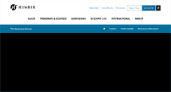 Desktop Screenshot of business.humber.ca