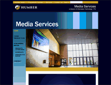 Tablet Screenshot of mediaservices.humber.ca