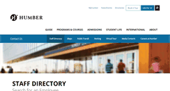 Desktop Screenshot of directory.humber.ca