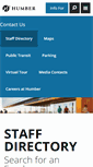 Mobile Screenshot of directory.humber.ca