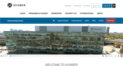 Desktop Screenshot of international.humber.ca